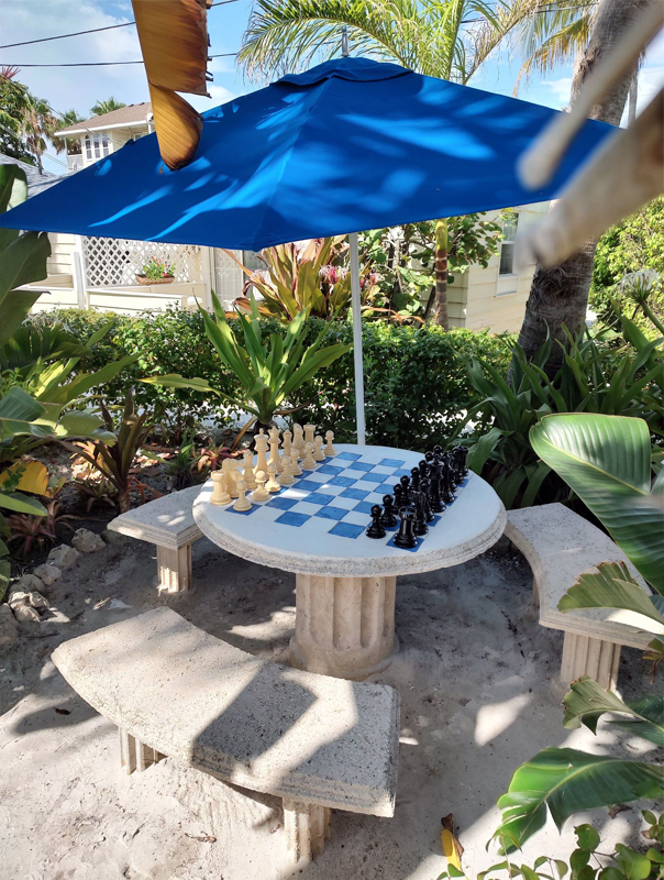Courtyard Chess Table
